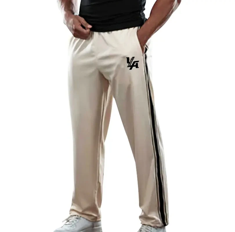 

Men's Printed Jogging Pants Ya Fitness Sports Running Pants Original Solid Color Casual Pants Easy To Match With Family Pants