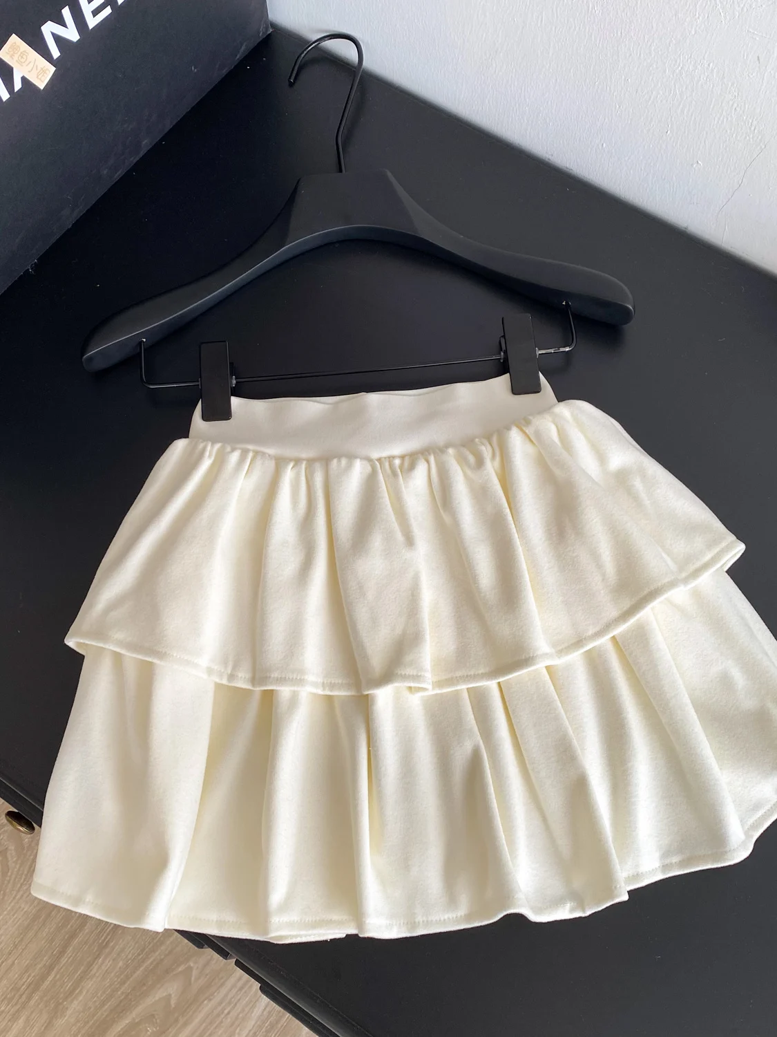 Pure Desire High Waist A-Line Pleated Short Skirt Women's Commute Fashion City Scenic Splice Polyester Fiber Standard Fit