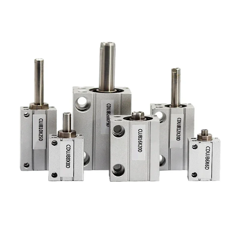 

CDUJB/CUJB6 8 10 Small Pneumatic Cylinder Free Installation Aluminum Square Air Cylinders 10DX20D