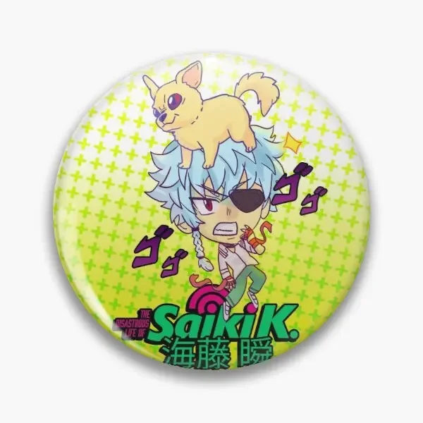 Shun Kaidou Polaroid Dark Reunion Logo Saiki Of Soft Button Pin Customizable Lapel Pin Brooch Funny Jewelry Creative Gift Women