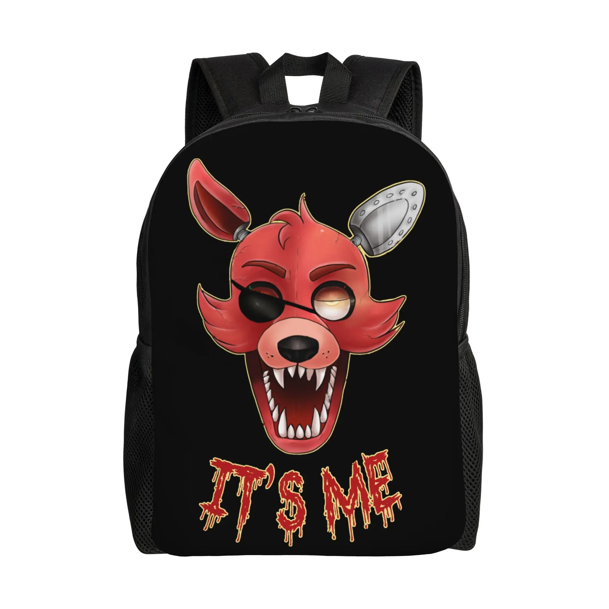 Foxy FNAF It's Me Cool Backpack Gift High School Hiking Travel Freddys Game Daypack for Men Women College Canvas Bags