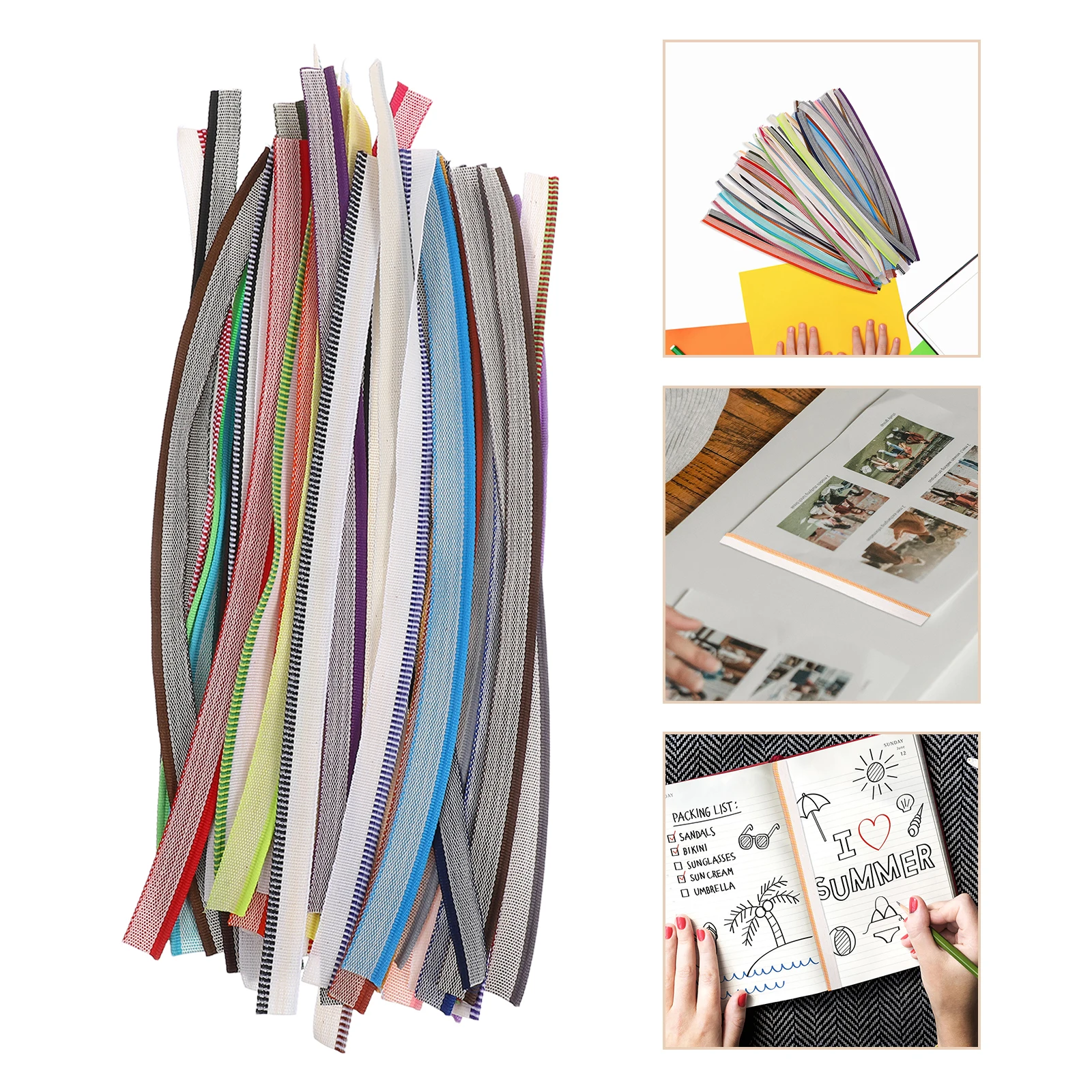 48 Pcs Bookbinding Headbands Endbands Cloth Binding Strap Repair Rebinding Supplies Diy Decorative Weave Colors