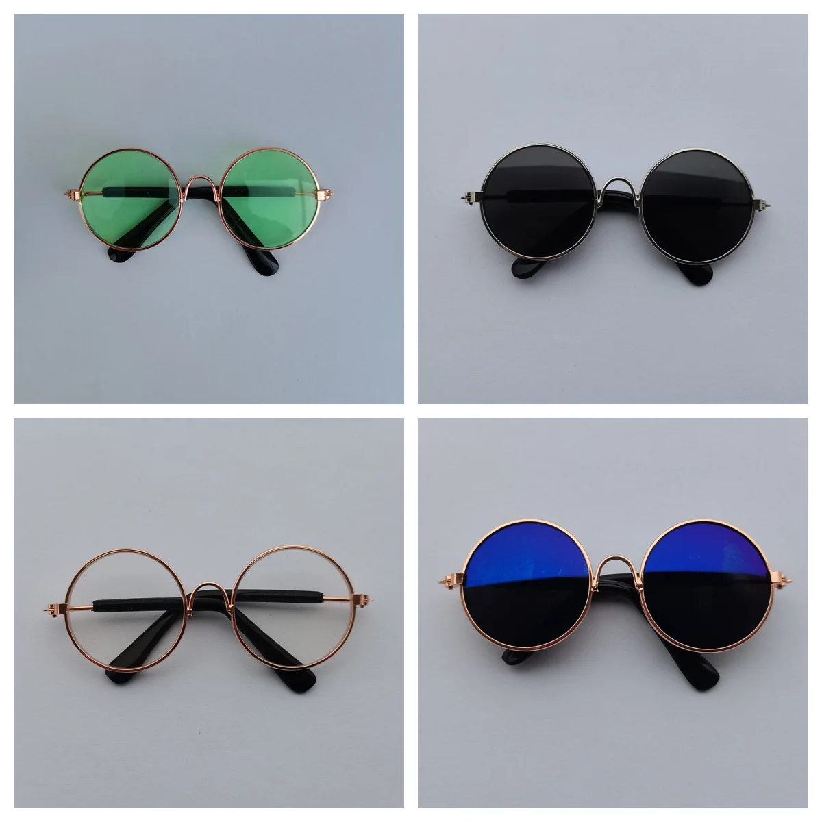 Niedliche Haustier-Sonnenbrille für Katzen und Hunde, UV-Schutzbrille für kleine Welpen, Puppen-Cosplay-Fotorequisiten, modische Outdoor-Haustierbrille – Detail 5