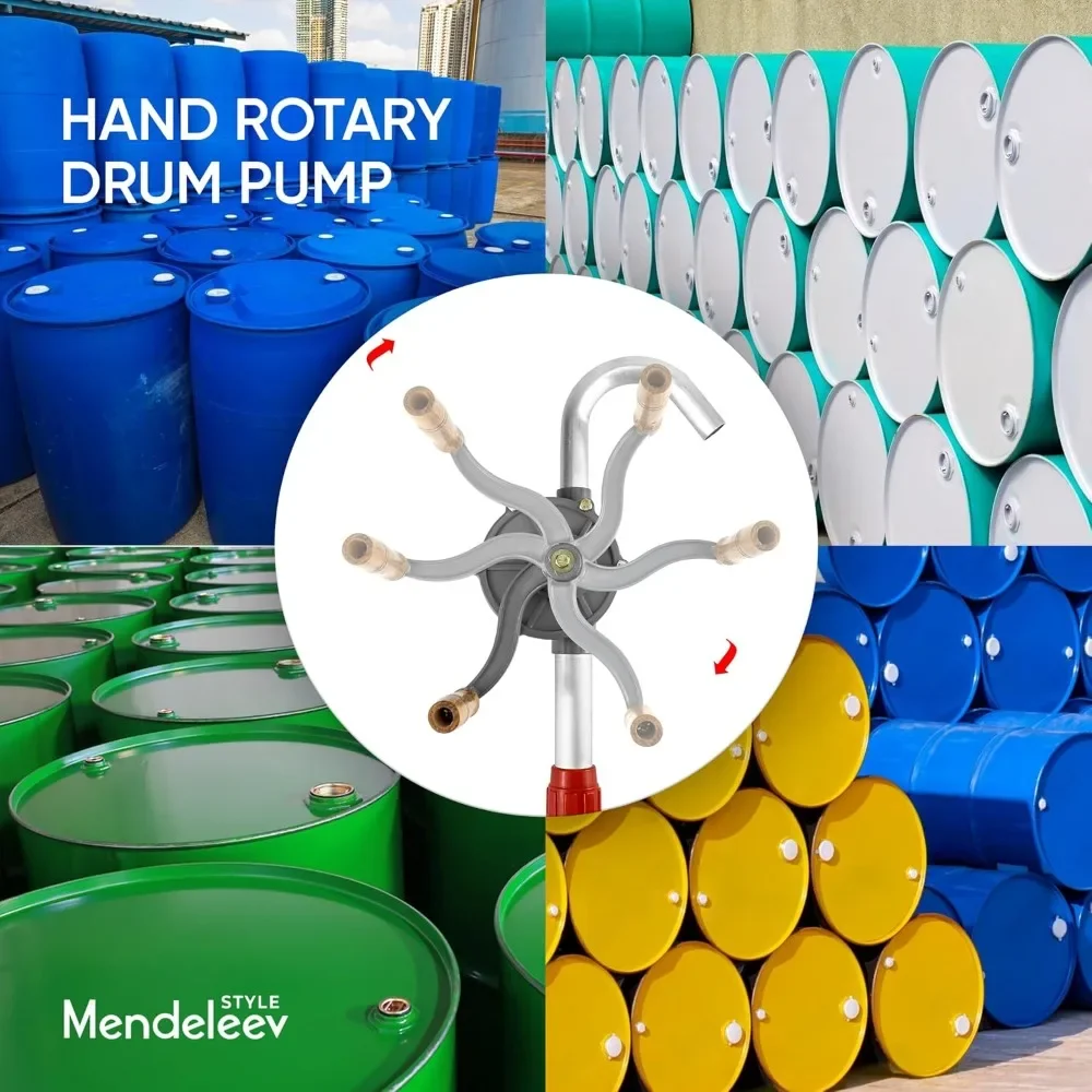 Handkurbel-Fasspumpe, manuelles Werkzeug zum Ölpumpen aus Fässern, abnehmbare Handkurbel-Kraftstoffpumpe, einfach zu bedienen – Detail 4