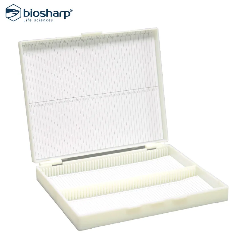 Biosharp 100 Slide Storage Box BS-QT-PB100 Laboratory Microscope Section Box Science Lab Tools School Supplies