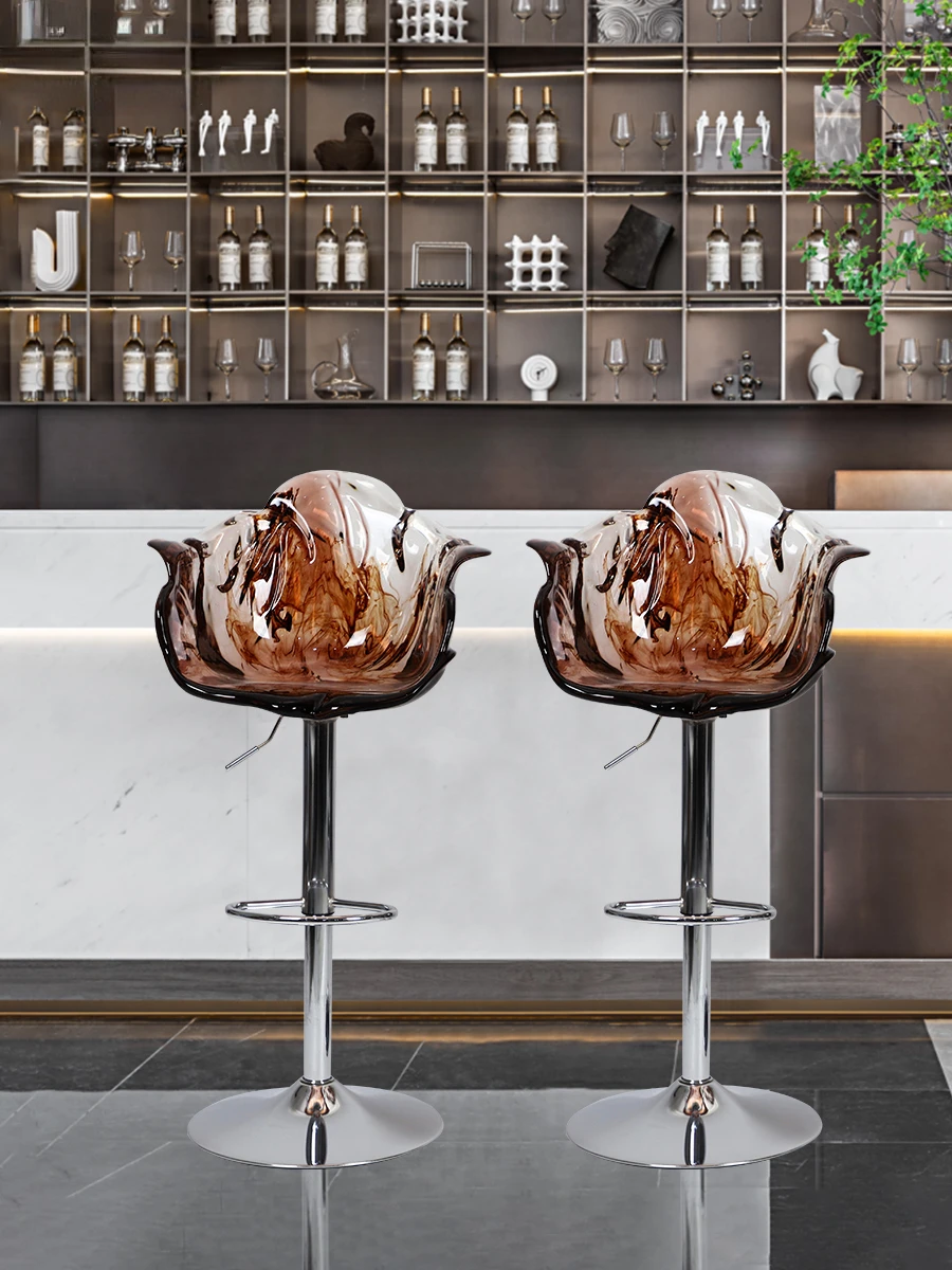 Modern luxury restaurant petal chairs with adjustable high legged chairs