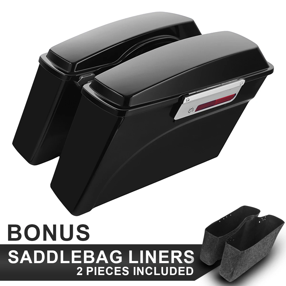 For Harley Touring Saddlebags Bag ABS Saddlebag Latch Lid for FLH FLHT FLHR FLTR FLHX Road King Electra Street Glide 1993-2013