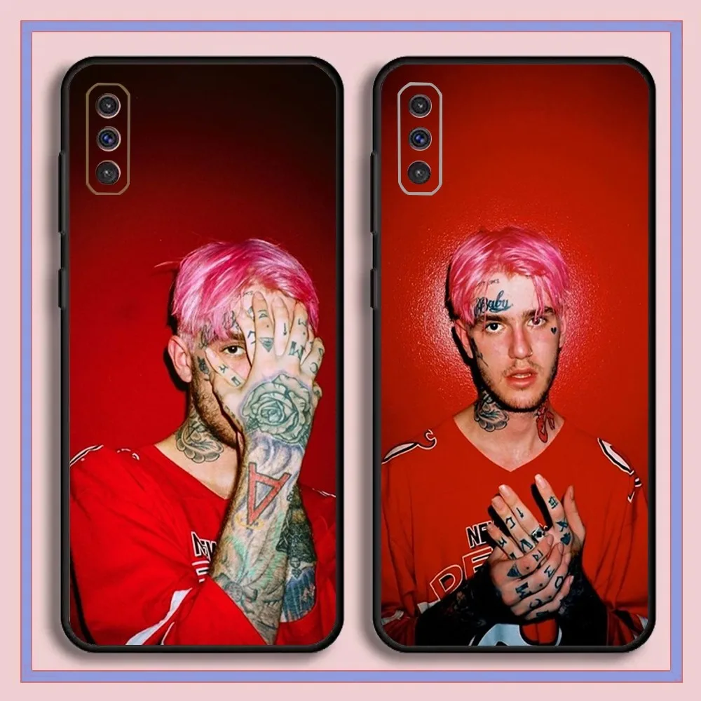 Rapper L-Lil R-Peep Phone Case For Samsung Galaxy A13,A21s,A22,A31,A32,A52,A53,A71,A80,A91 Black Cover