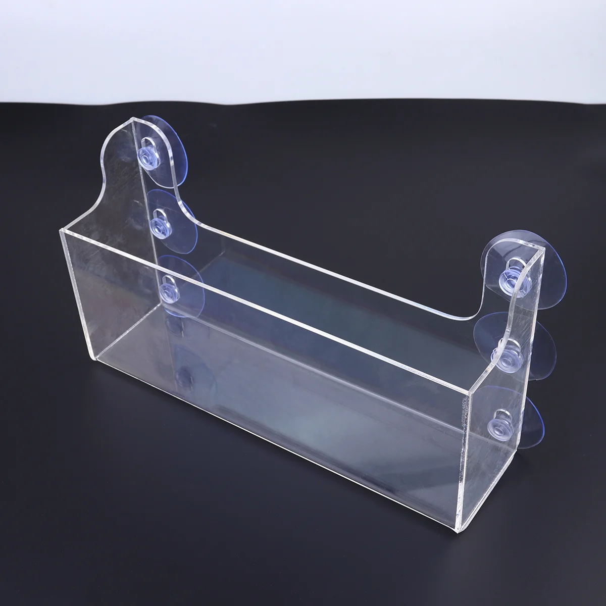 1PC Suction Type Refrigerator Rack Acrylic Storage Shelf Transparent Beverage Organizer for Fridge and Smooth Surfaces