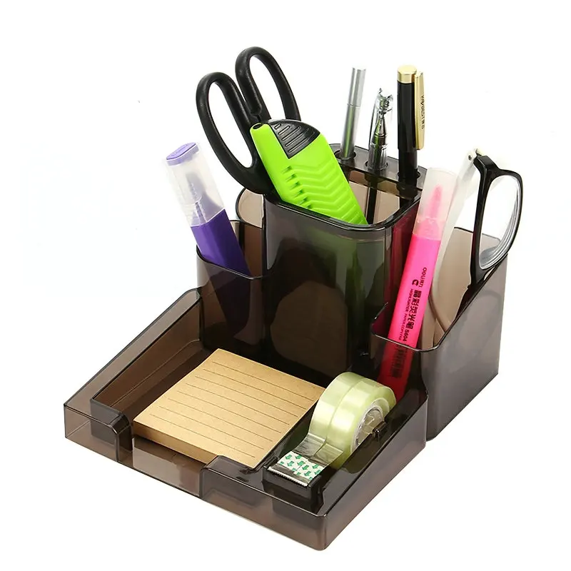 Multifunctional Pen Holder Desk Organizer Home Office Desk Accessories Stationery Organizer Desktop Gadgets Pencil Holder