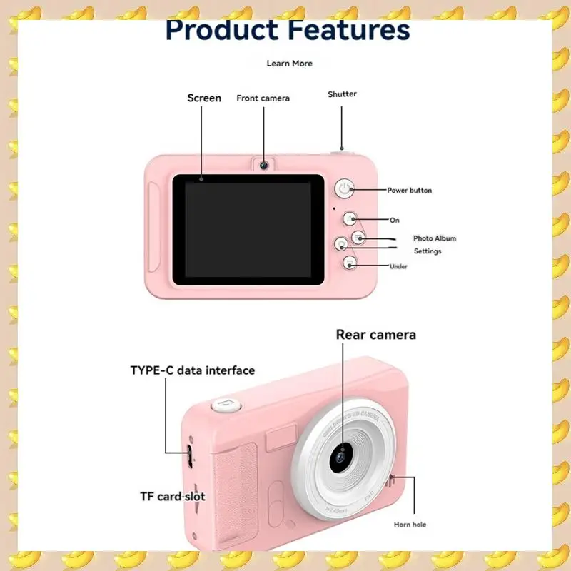 

A45U 4K Digital Camera High-Definition Photography CCD Travel Selfie Entry-Level Small Students Campus Selfie Camera