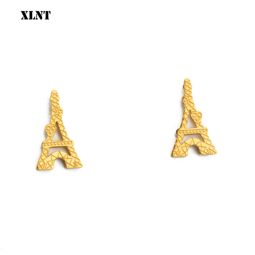 XLNT  New Paris Eiffel Tower Earrings Lovely Geometric Gothic Jewelry Antique Design Architectural  Stud Earrings Gifts