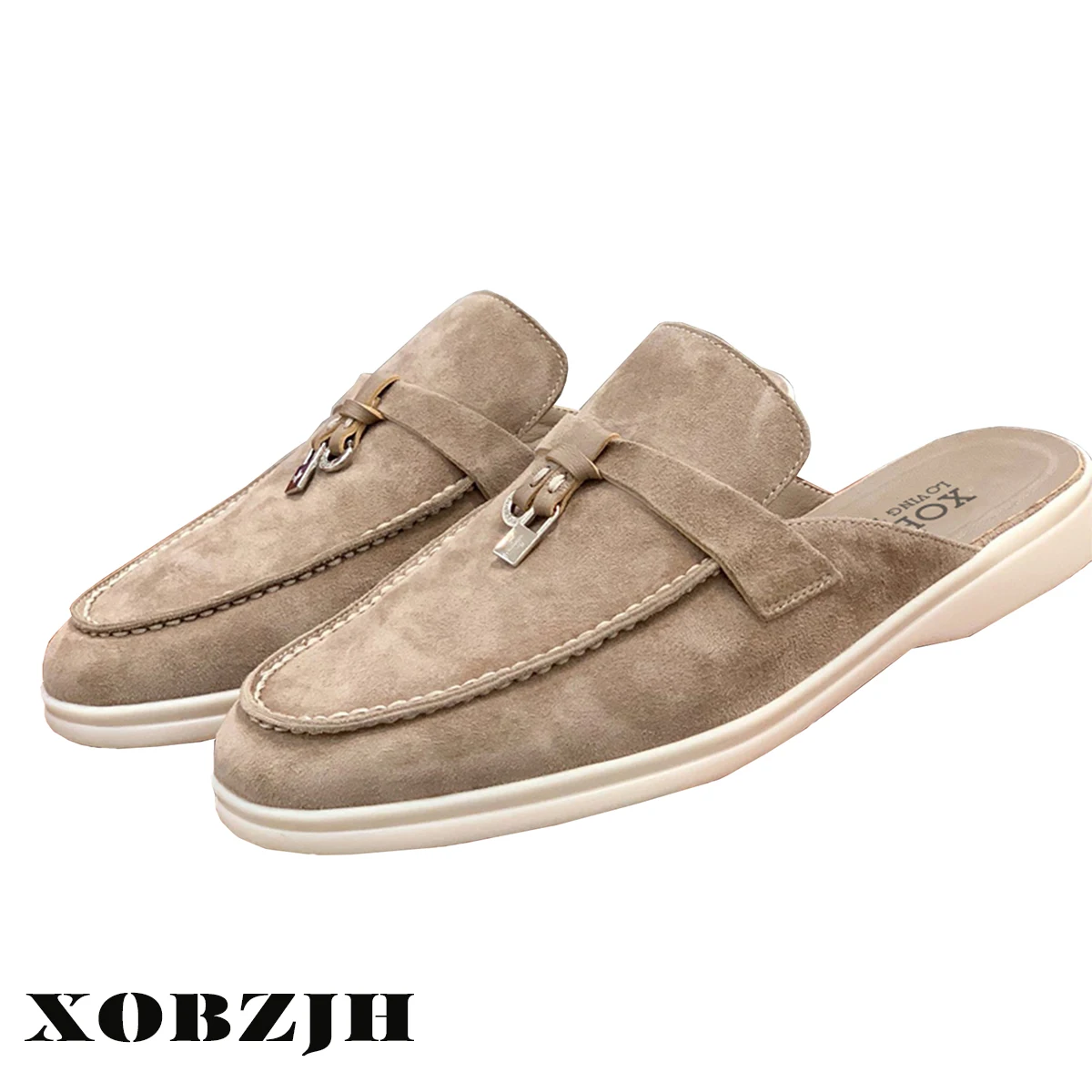 2023 Spring Autumn Flat Bottom Lock Tassel Fashion Suede Women Loafers Single Casual Men Flat Shoe Top Quality Women\'s Moccasins