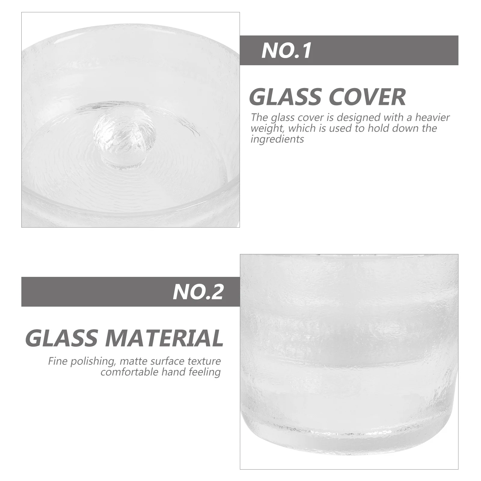 Compact Glass Traditional Fermenting Jar Airtight Lid Easy Clean Pickles Can Sturdy Safe Food Storage No Burrs