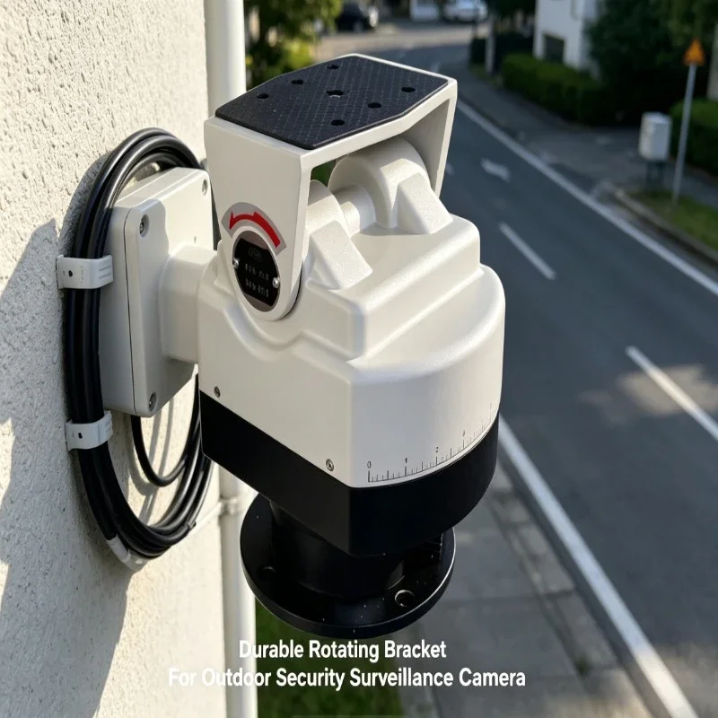 Outdoor Waterproof Metal PTZ Camera Mount 360° Rotation RS485 Pan Tilt Head DC12V AC24V 220V Heavy Load Surveillance Bracket
