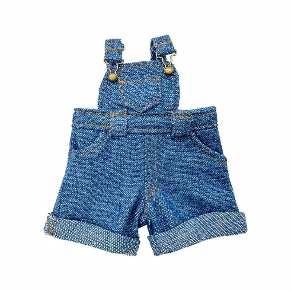 Pantalons en jean décontractés multicolores mignons de haute qualité, nouvelle collection 2026, pour poupées 1/8, avec décorations de dessins animés et bretelles