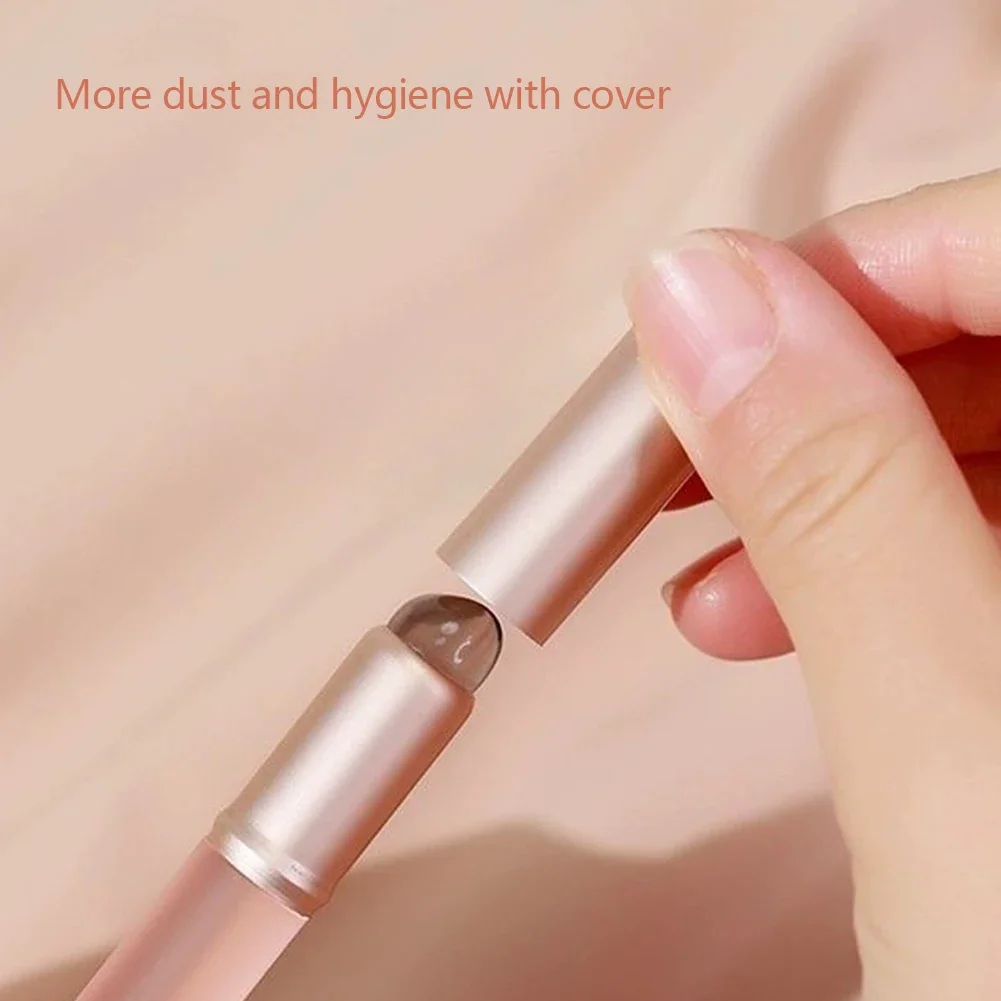 Mini cepillo de labios de silicona, cepillo corrector con cubierta, aplicadores de máscara de labios, pincel de brillo de labios, pincel de lápiz labial, herramienta de maquillaje de belleza