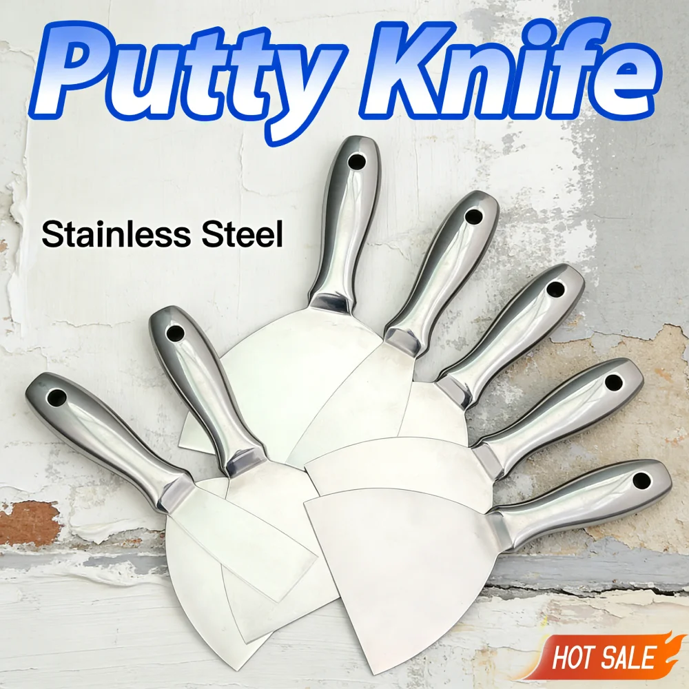 

Цельный шпатель из нержавеющей стали для шпатлевки, ремонта и покраски