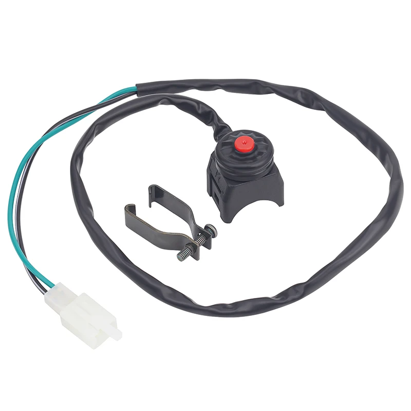 1/2개 유니버설 오토바이 핸들바 킬 스톱 스위치 혼 버튼 22mm 스타터용 더트 바이크 ATV UTV 핸들바 장착형