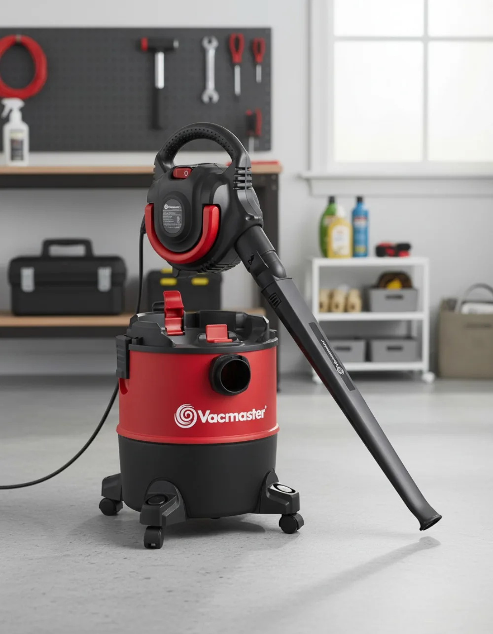 

Пылесос для влажной и сухой уборки на 6 галлонов с вентилятором, двигателем мощностью 5 л.с., поток воздуха 190 миль в час для уборки дома и сада