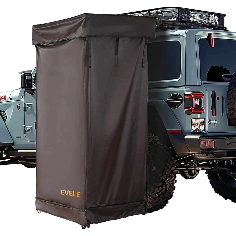 

Awning Tent for Roof Rack, Portable Privacy Sun Shelter for Overland Vehicle Car, Camping Bathroom Changing Room for Outdoor Rai