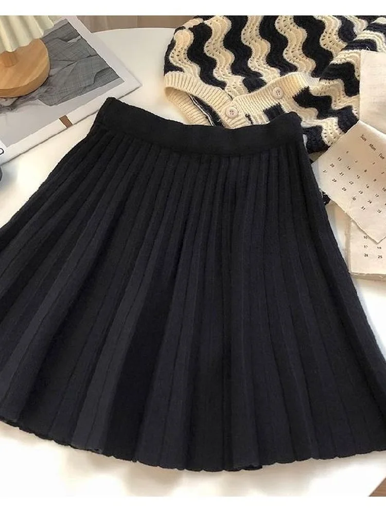 

Юбка плиссе с высокой талией больших размеров, повседневная, свободного кроя, для женщин, весна-лето, для полных девушек, максимальная нагрузка 300 фунтов