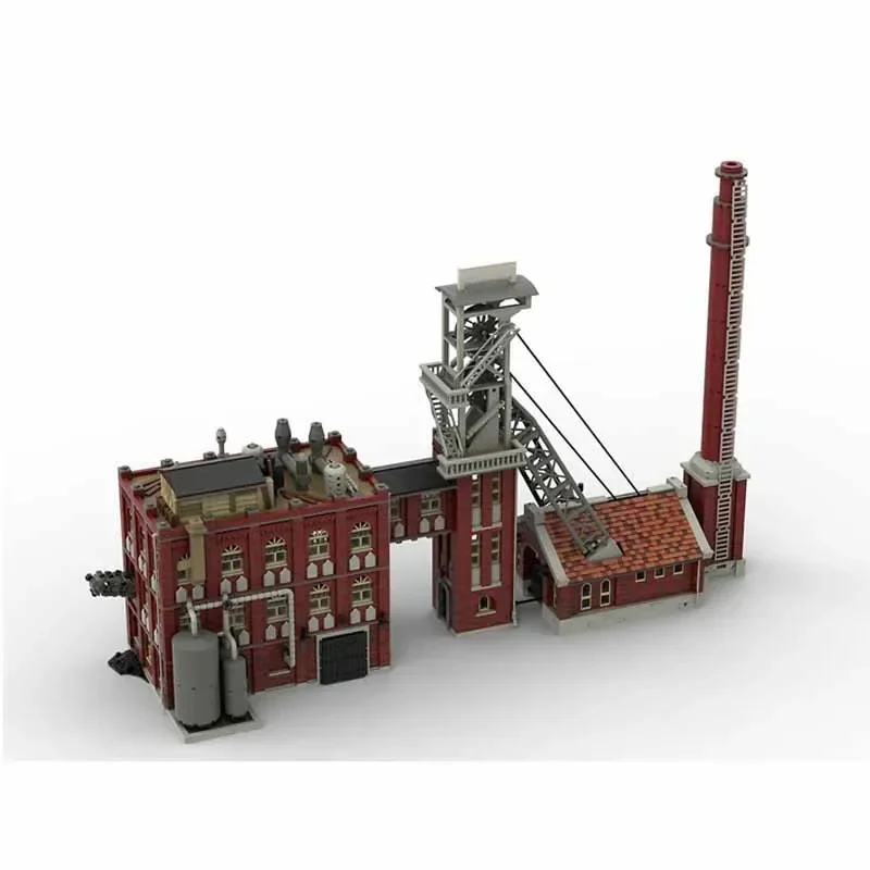 

MOC- 128654 Угольная шахтная фабрика, строительный рок, угольный депозитный строительный блок, 14648 шт., игрушка на день рождения, детский рождественский подарок