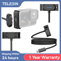 TELESIN Magnetic Waterproof Charging Side Cover Cable KIT For Gopro hero 9 10 11 12 13 Type-C Charging Cover Port Easy Removable