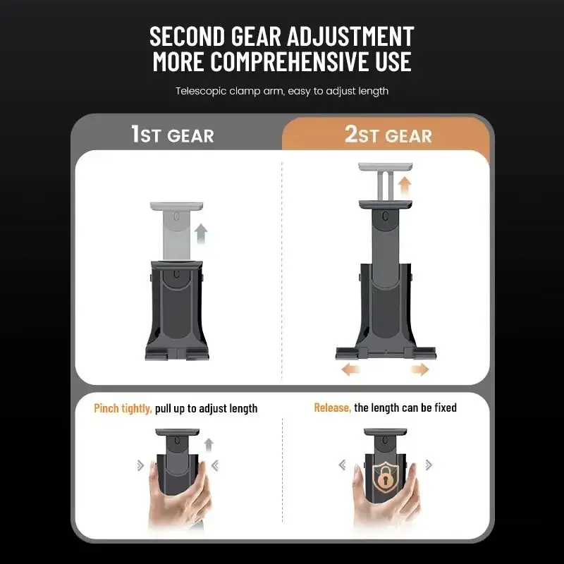 متعددة الوظائف 360 دوران كأس السيارة حامل لوحي المتوسع مع حامل الهاتف الخليوي الهاتف الذكي اكسسوارات التخزين الداخلي للسيارات #6