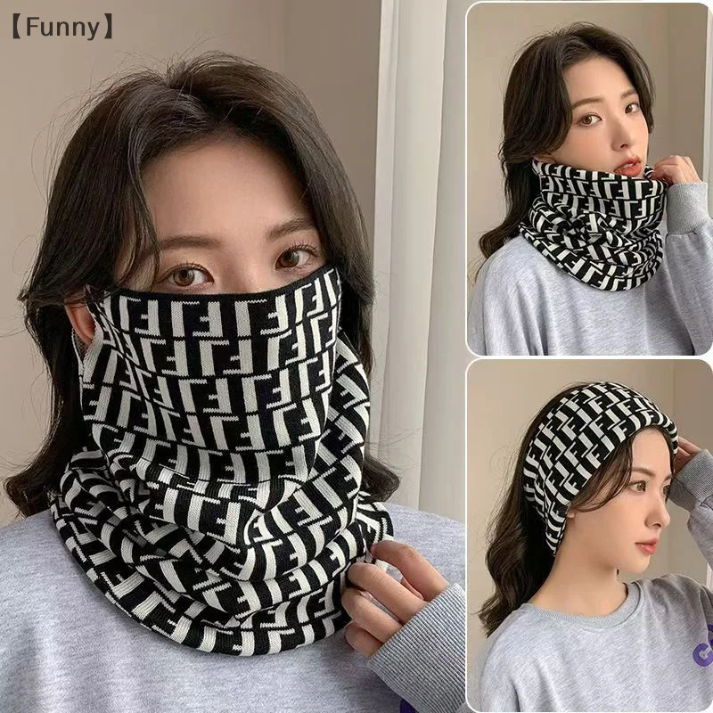 〔Funny〕Autumn And Winter Windproof Mask Cycling Neck Cover Neck Full Face Cold Protection Warm Mask Scarf