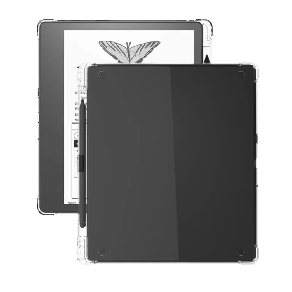 Utilizado para Amazon Kindle Scribe 10,2 TPU funda transparente de silicona adecuada para Kindle 2022 con estuche con ranura para bolígrafo