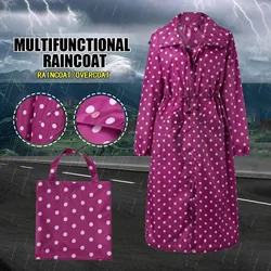 Extended Corset Autumn/Winter Windbreaker Korean Adult Fashion 1 Piece Raincoat Couple Male And Jackets For Women Impermeable