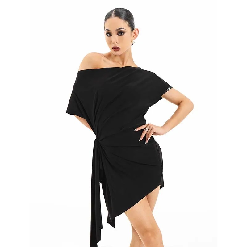 

Black Latin Dress Women Backless Latin Dance Costume Cha Cha Competition Clothes Rumba Samba Clothing Practice Dancing Clothes