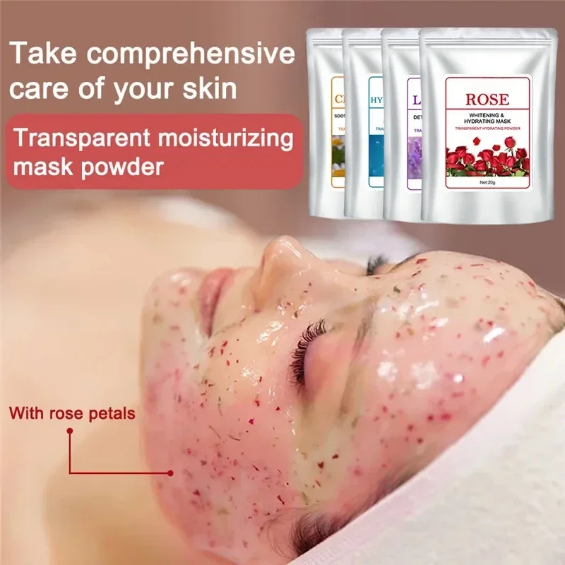 Beauty Salon SPA Soft Hydro Jelly Mask Powder Face Skin Care Whitening Rose Collagen Peel Off DIY Rubber Facial Spa Treatments