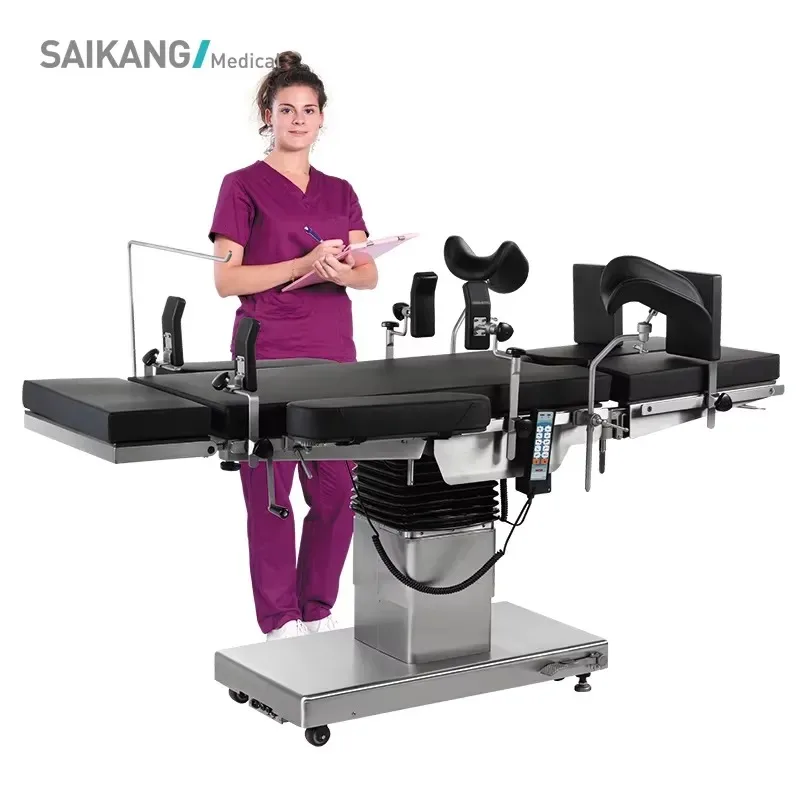 Hot Sale A100-4 Multifunction Adjustable Hospital Stainless Steel Gynecology Delivery Folding Electric Operating