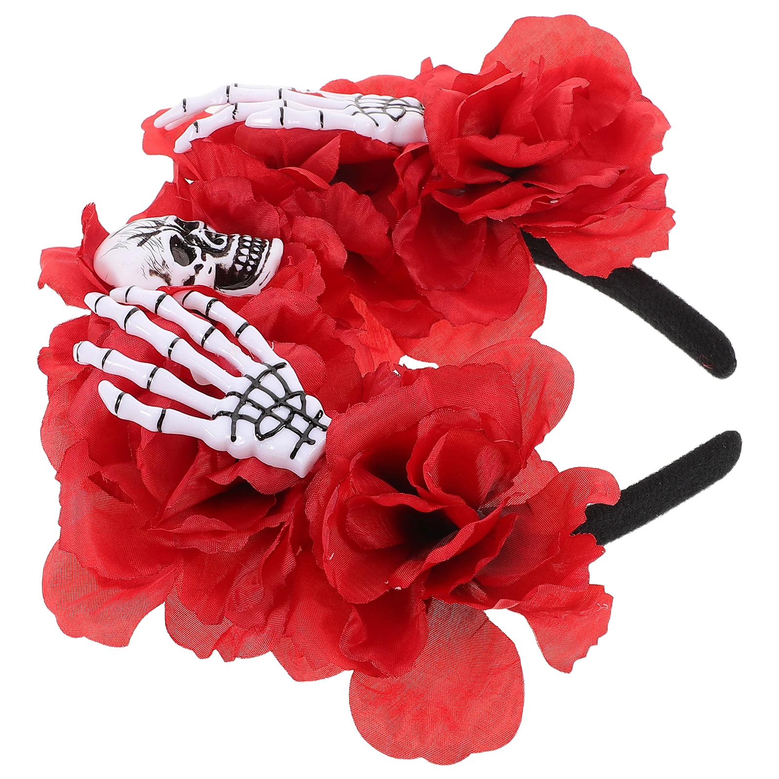 

Halloween Scary Headband Bone Hair Accessories Costumes Horror Women Floral Spooky Flower Headdress
