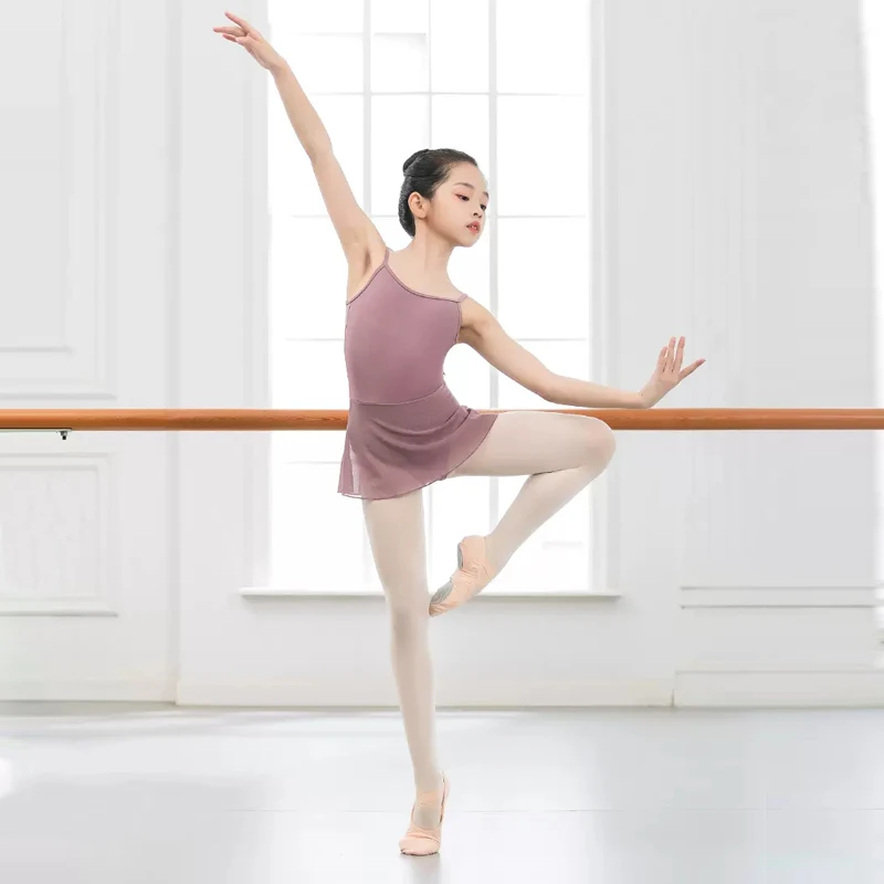 New Ballet Leotard Classical Camisole Dress Skirted Girls Dance Wear Lyrical Swimsuit Ballerina Bodysuit Kids Dancewear Cloth