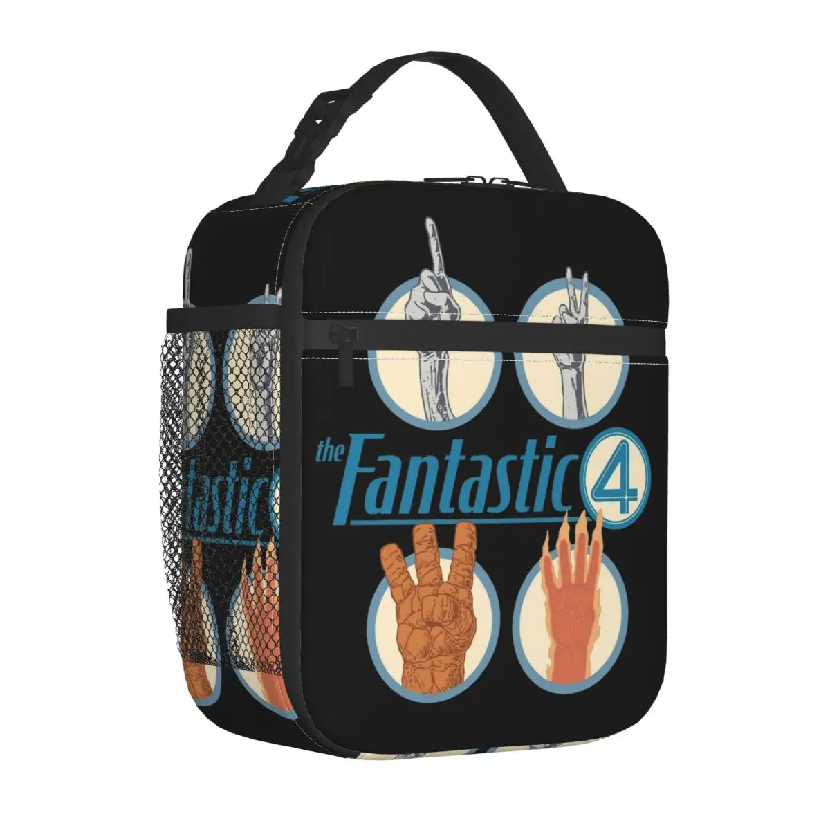

Fantastic Four 4 Insulated Lunch Bags Thermal Meal Container Portable Lunch Box Tote Food Bag School Travel