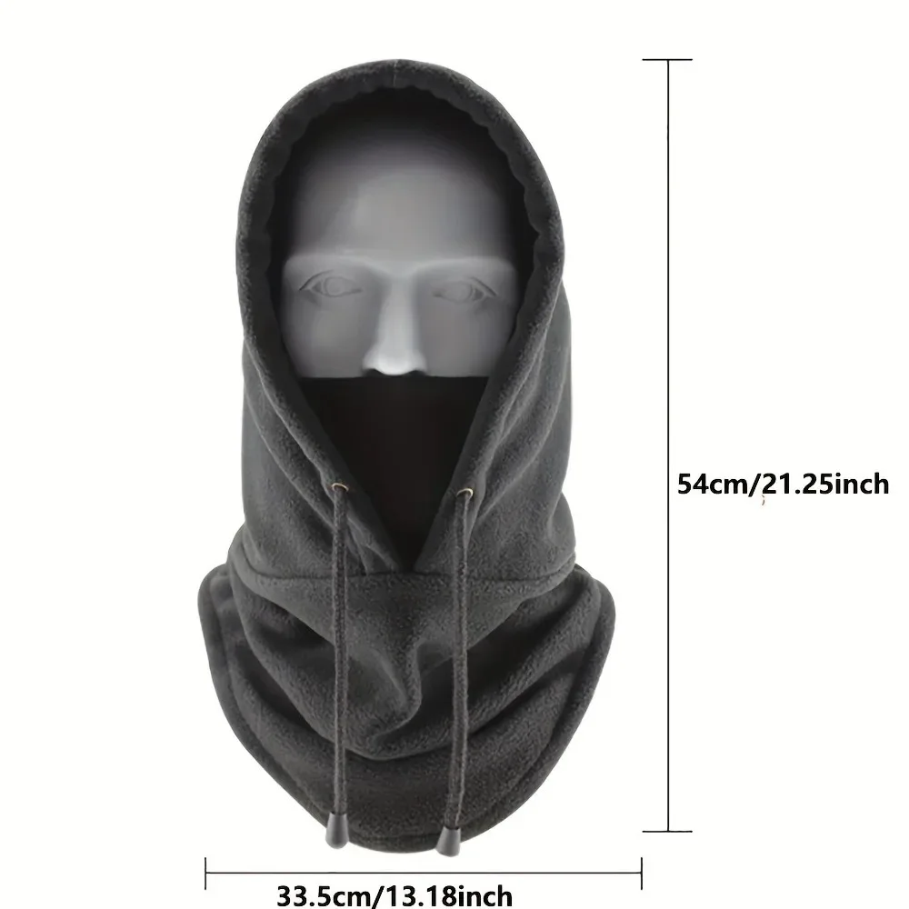 Warm Winter Cap Windproof Cycling Balaclava Mask Adjustable Thermal Cold Proof Unisex Neck Cover Motocycle Ski Mask
