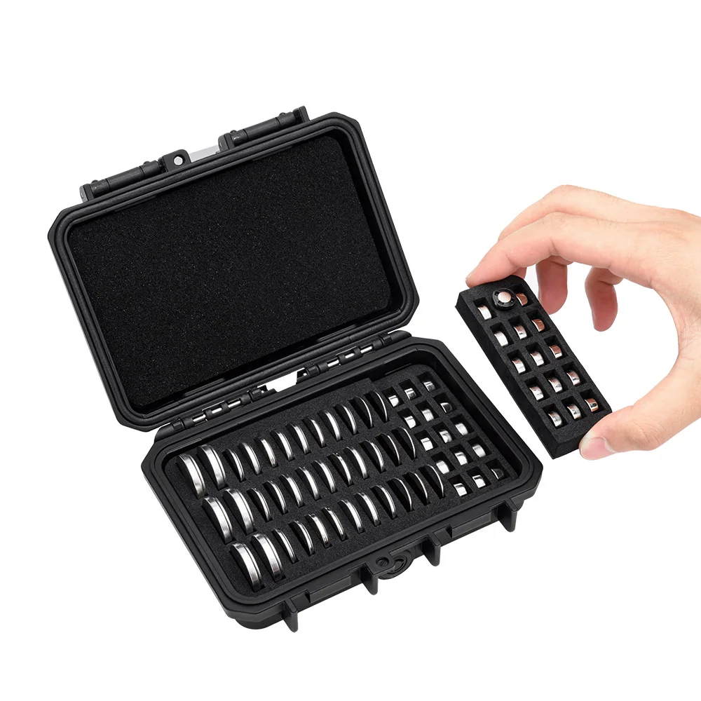 65 Slots Knoopcelbatterij Case voor CR2450/CR2430/CR2412/CR2354/CR2335/CR2330/CR2325/CR2032/CR2025/CR2016/LR44/LR43/LR1130