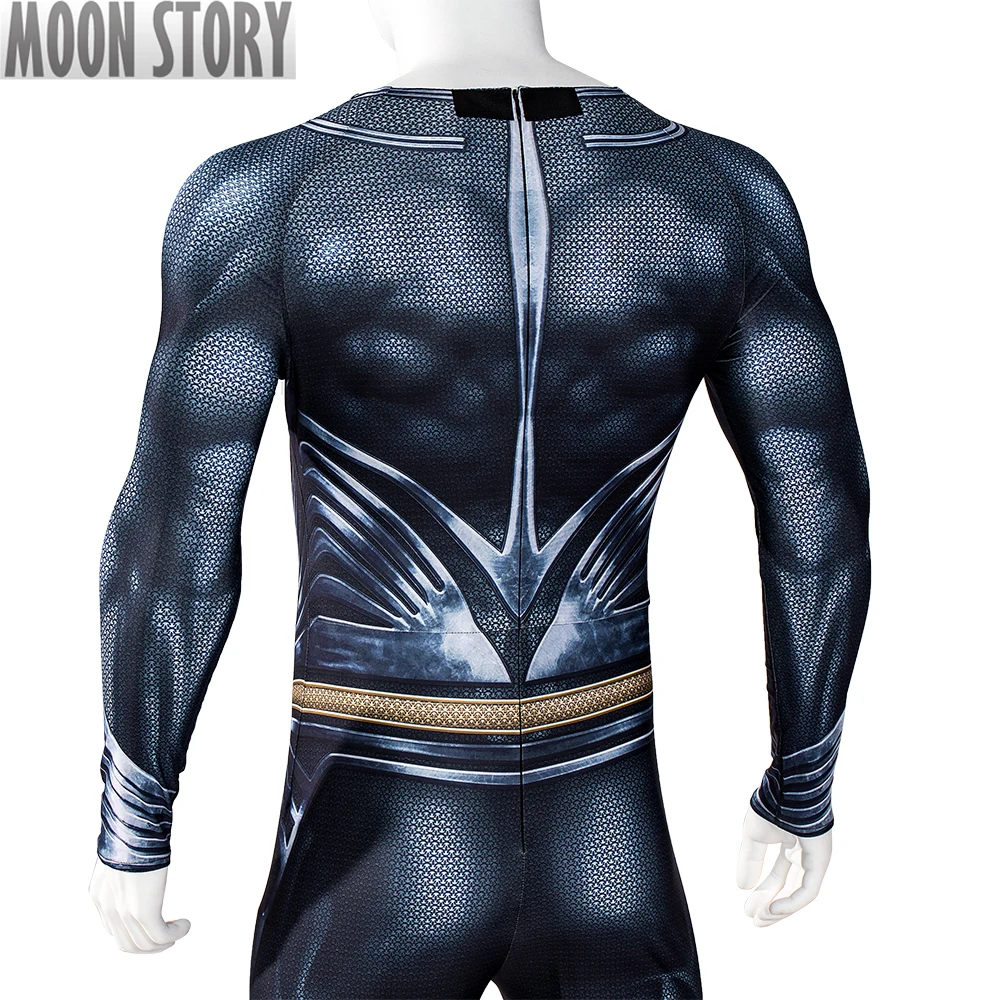 Uomini adulti supereroe Clark Captain tuta mantello rosso Halloween Cosplay Costume in acciaio Kent body stampa Zentai