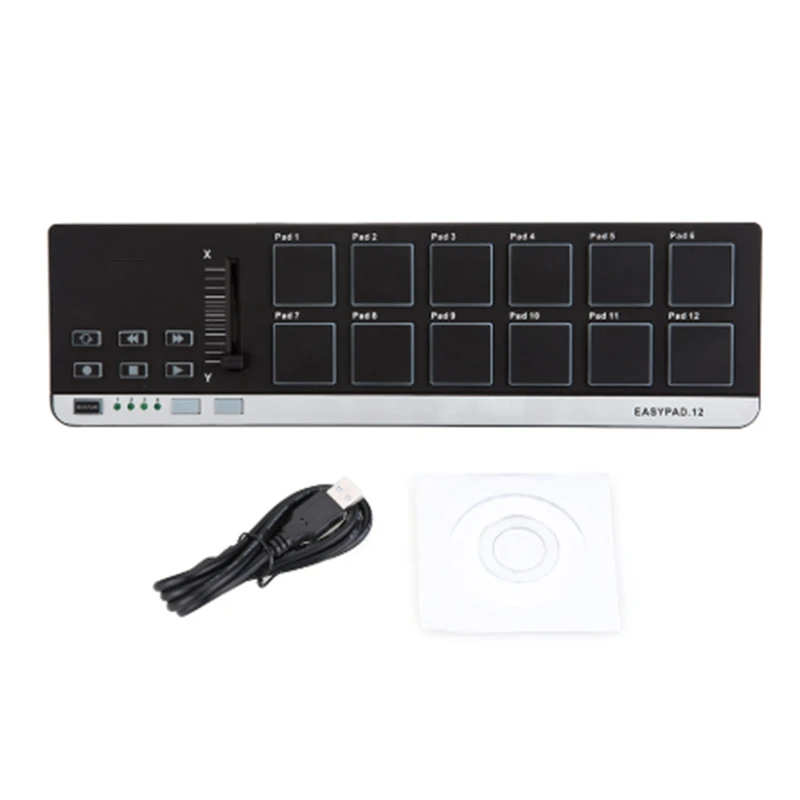 

Drum Pads MIDI Controller Portable Mini MIDI Keyboard Controller With USB Cable