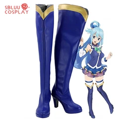 SBluuCosplay Aqua Shoes Cosplay  Boots High Heel Shoes Custom Made