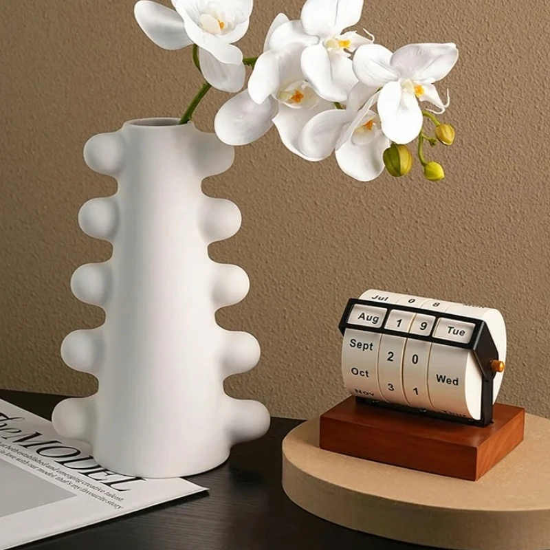 Jumbo Rotating Perpetual Calendar | Desktop Wheel Calendar with Countdown Function | Office Home Decoration