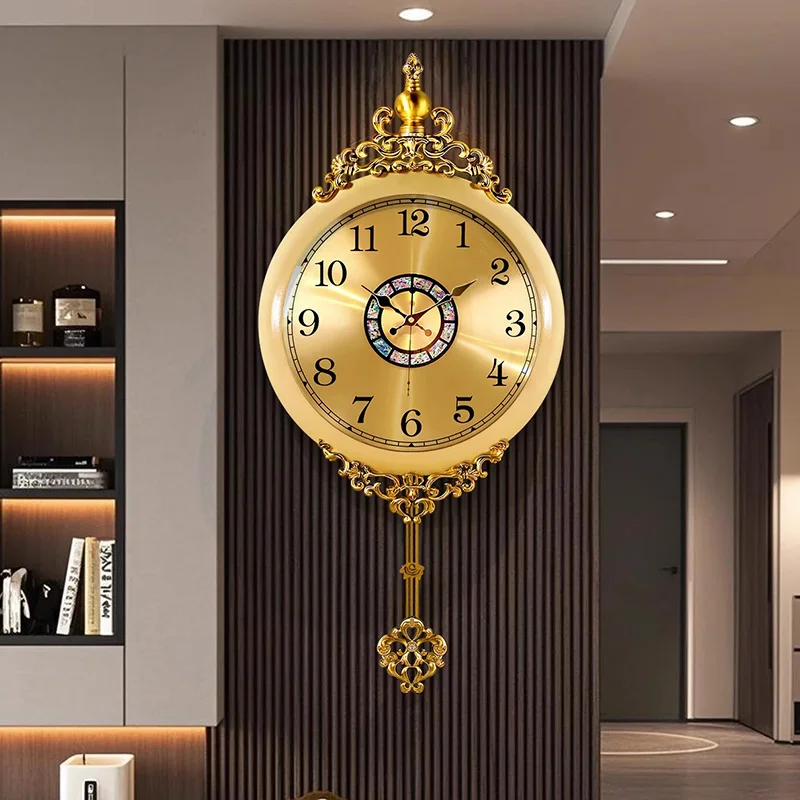 Fashion Creative Wall Watch Living Room Luxury Modern Bathroom Bedrooms Design Clock Wall Restaurant Horloge Home Decoration