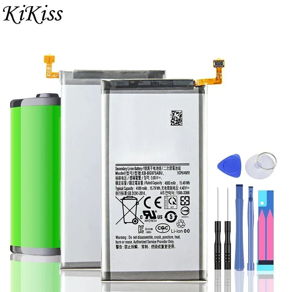 EB-BG975ABU аккумулятор для Samsung Galaxy S10 Plus, S10 +, SM-G975F, DS, G975W, G9750, 4100 мАч