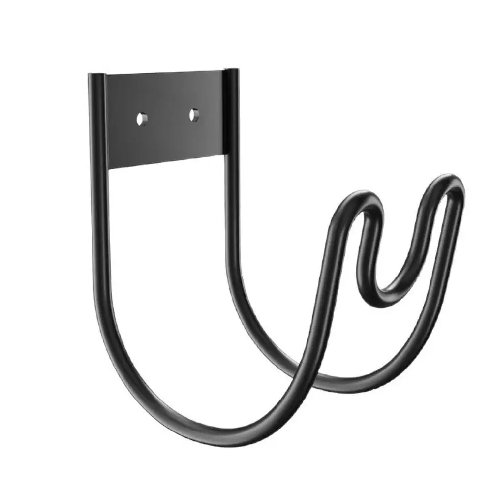 Durable Iron Metal Garden Hose Hanger Wall Mounted Easy Installation Water Hose Rack Storage Hook Garden Use