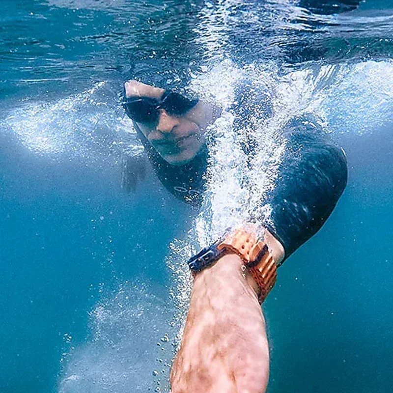 حزام سيليكون لساعة سامسونج جالاكسي الترا 47 ملم حزام رياضي باند إكسسوارات بحرية سوار كوريا جالاكسي ساعة 7 الترا 47 ملم