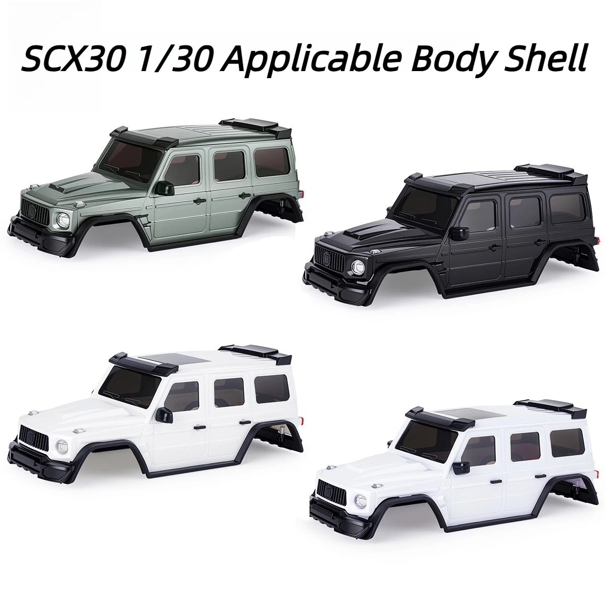 Sturdy and Impact-resistant Body Shell for 1/30 SCX30 RC Car with ABS Upgrade and Modification Parts for Toy Climbing Cars