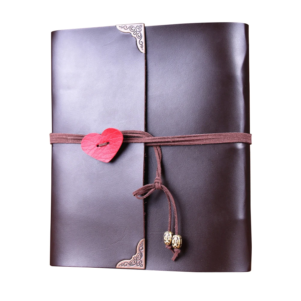 

Photo Album Love Heart Cover Scrapbook Album DIY Photo Album Wedding Guestbook Graduation Book Diary Journal Notebook (C